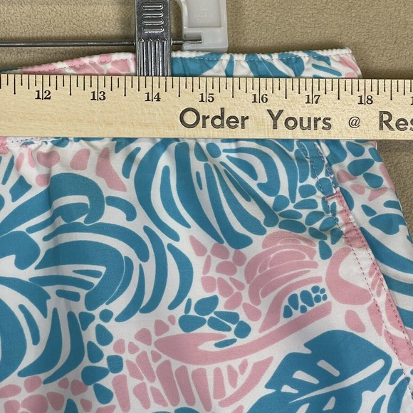 Vineyard Vines Shorts Adult Medium Pink Blue Swim Trunks Lined Beach Pocket Men - Picture 3 of 11